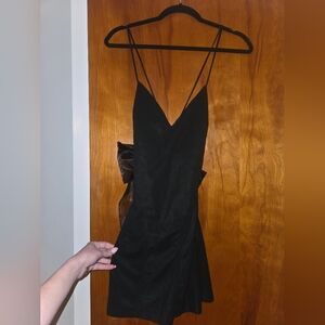 Lucy in the Sky Black Backless Dress